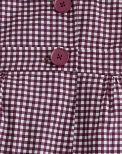 Kaelus Shirt in Mini Gingham Wine