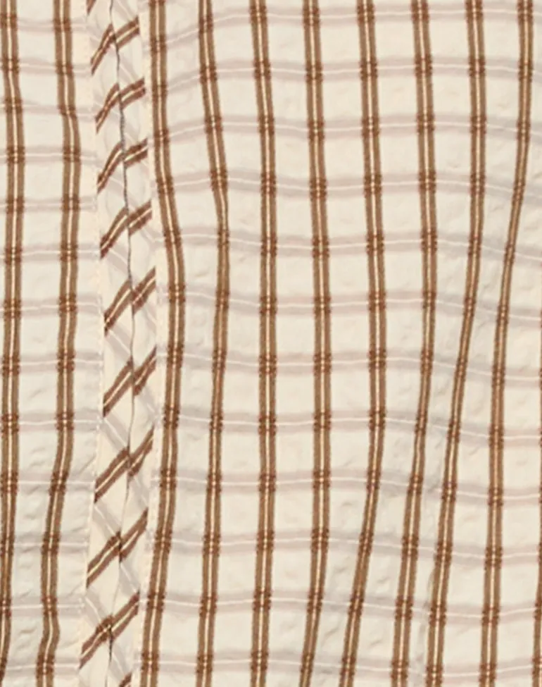 Kalle Shell Jacket in Brown Check