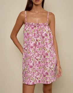 Kamalani Mini Dress in Blossom Floral Pink