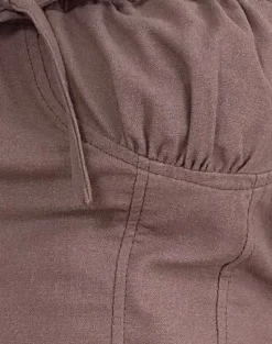 Kamden Cami Top in Linen Deep Taupe