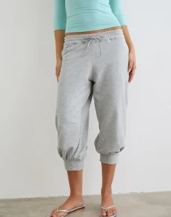 Kamsy Cropped Jogger in Grey Marl