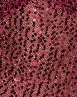 Karachi Triangle Cami Top in Sequin Burgundy