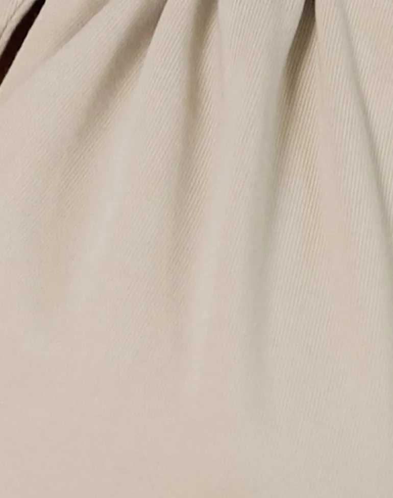 Karise Plunge Top in Cupro Oatmilk
