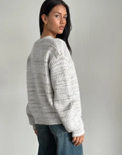 Karu Jumper in Neutral Brushed Knit