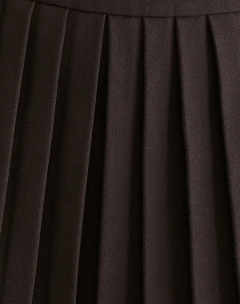 Kassine Mini Skirt in Tailoring Brown