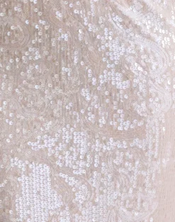 Kavivi Midi Skirt in Sequin Baby Pink