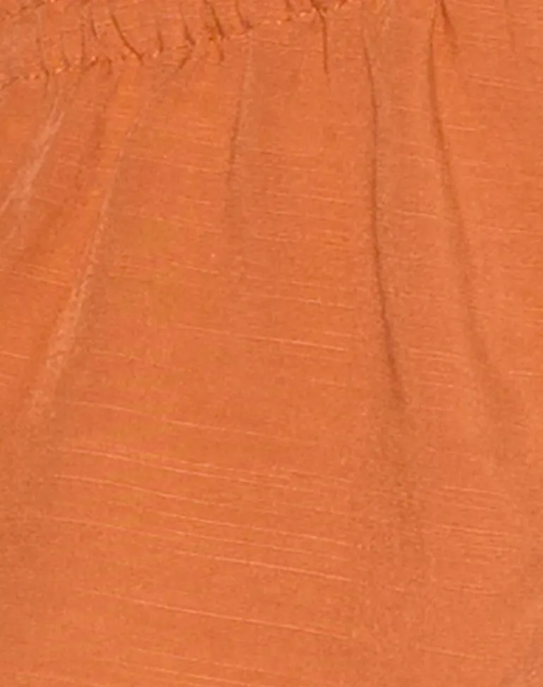 Kaytia Halterneck Top in Double Tie Sunset Orange