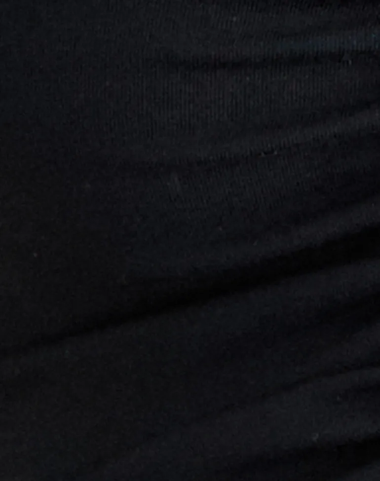 Kepangan Cutout Top in Jersey Black