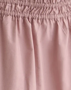 Khimar Gathered Midi Skirt in Poplin Dusty Rose