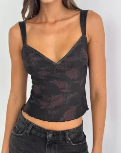 Khory Cami Top in Dynamic Rose