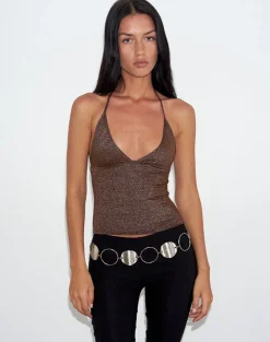 Kiana Round Belt in Silver
