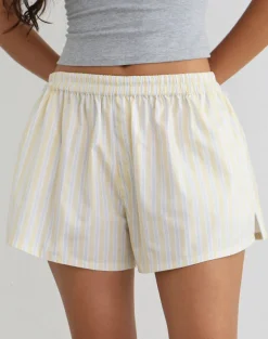 Laboxe Short in Candy Stripe Yellow