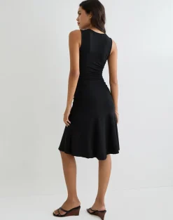 Laluma Midi Dress in Black
