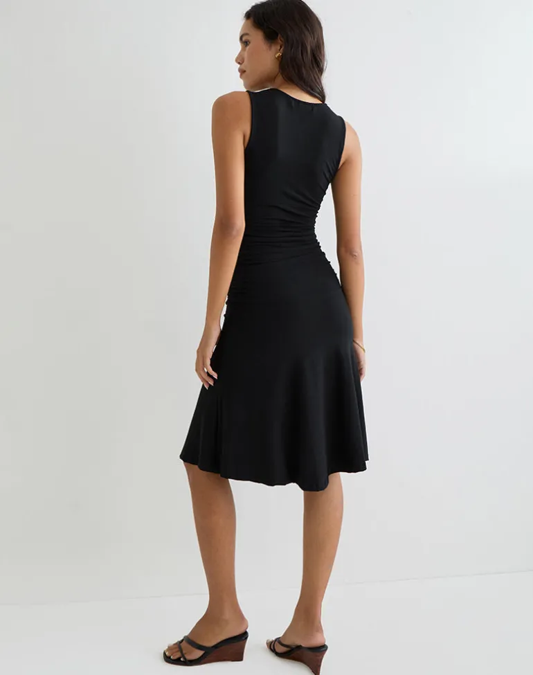 Laluma Midi Dress in Black