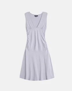 Laluma Midi Dress in Lilac Grey
