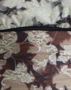 Laluna Top in Silhouette Leaf Ivory Black