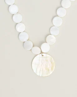 Large Circle Shell Necklace