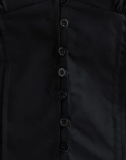 Lasily V Neck Corset Top in Black