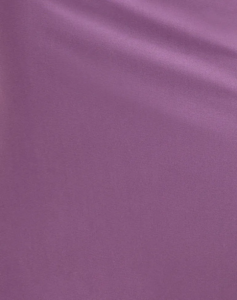 Laykha Midi Skirt in Mesh Purple