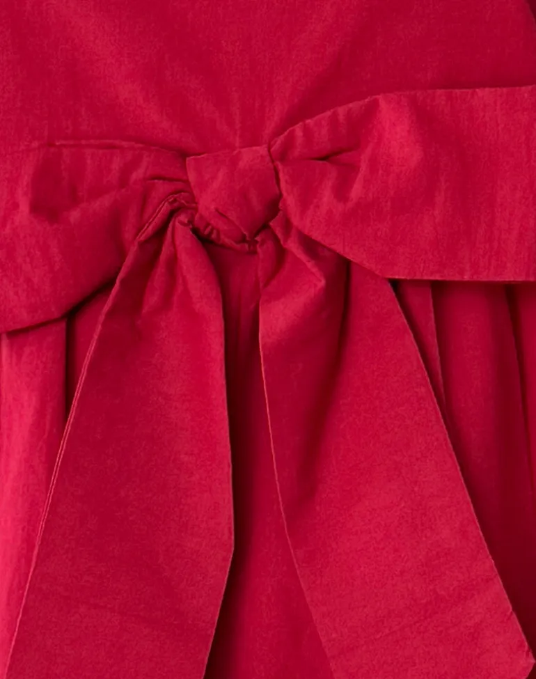 Leshiana Mini Dress in Poplin Adrenaline Red