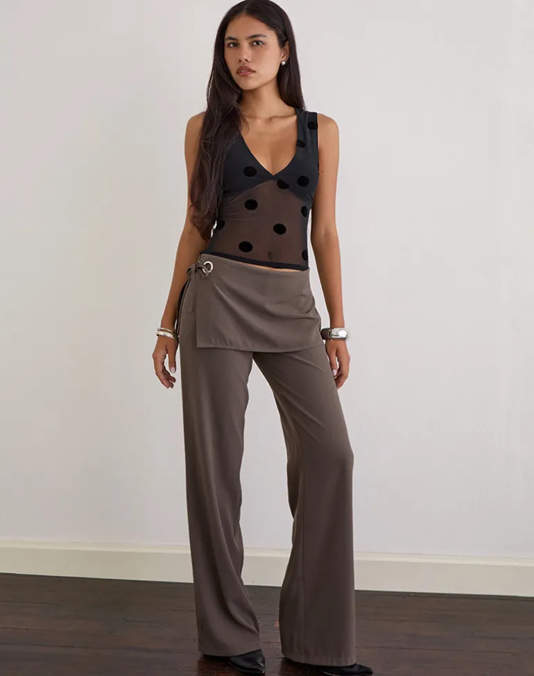 Lihat Top in Big Polka Black