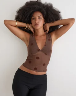 Lihat Top in Big Polka Brown