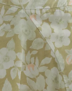 Limina Drape Mini Skirt in Pale Flower Green