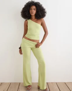 Lolicy Trouser Skirt in Rayon Jersey Pistachio