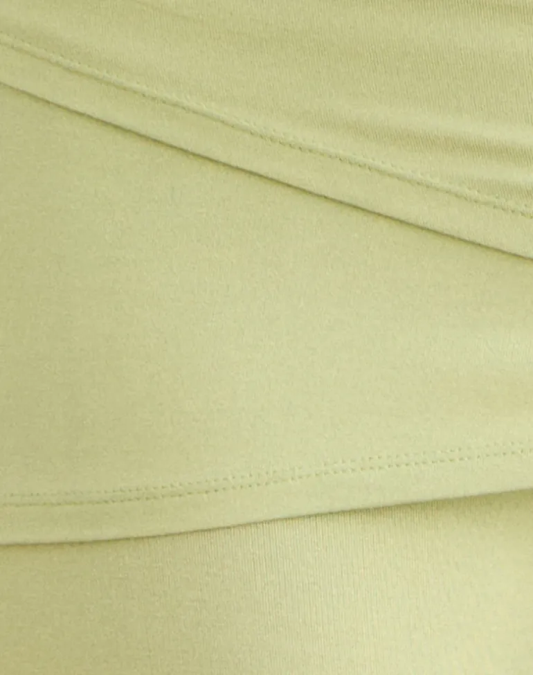 Lolicy Trouser Skirt in Rayon Jersey Pistachio