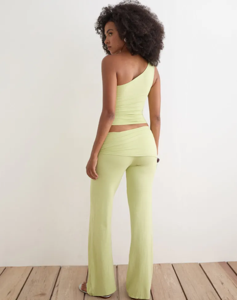 Lolicy Trouser Skirt in Rayon Jersey Pistachio