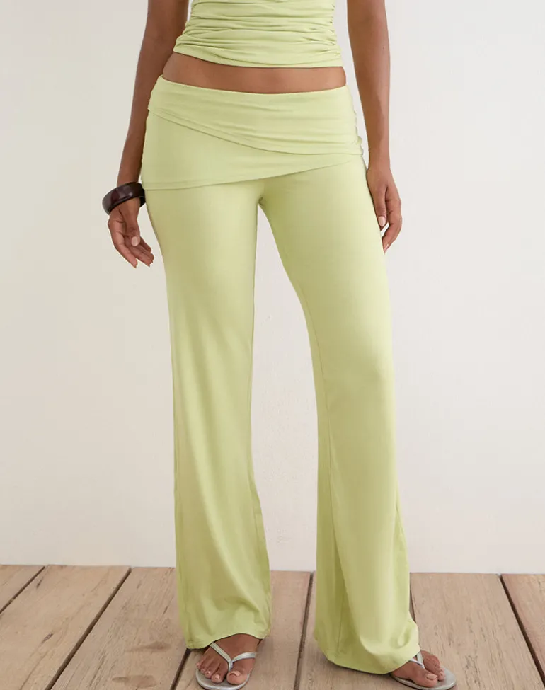 Lolicy Trouser Skirt in Rayon Jersey Pistachio