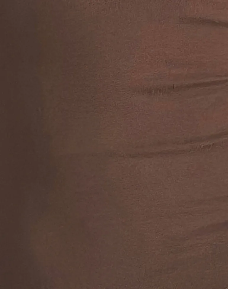 Lorie Halter Top in Cupro Bitter Chocolate