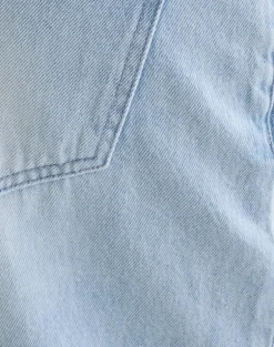 Low Rise Parallel Jeans in Icy Blue