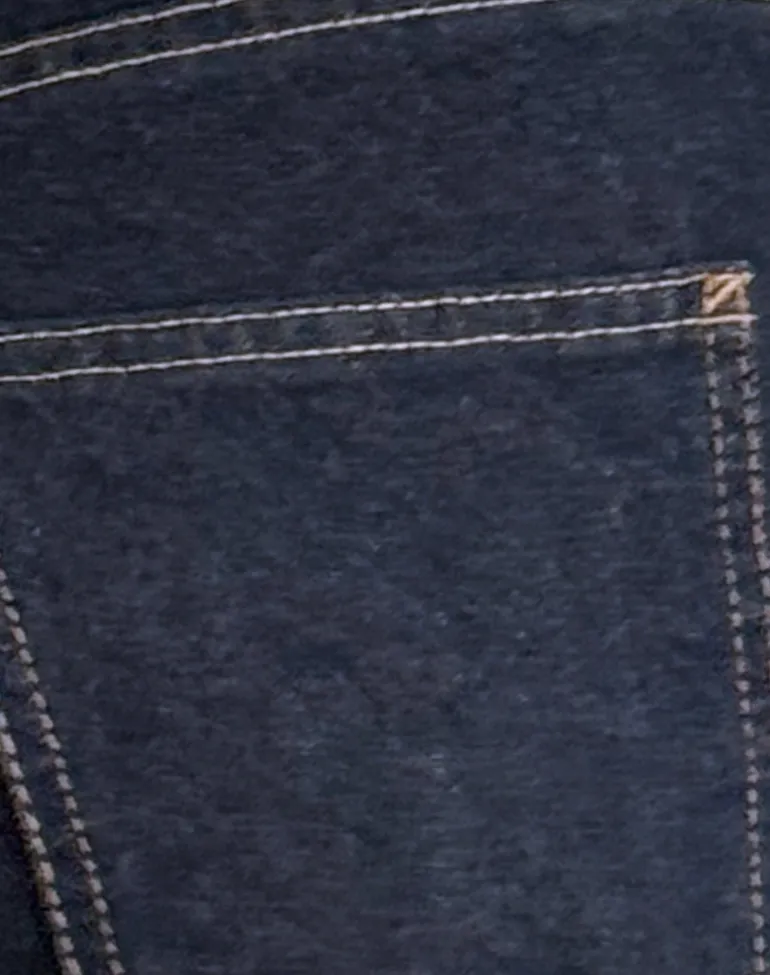 Low Rise Parallel Jeans in Indigo
