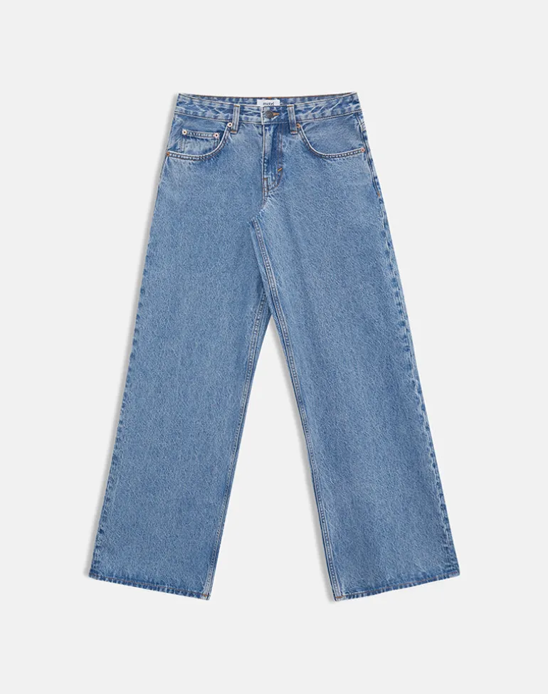 Low Rise Roomy Jeans in Blue Stone