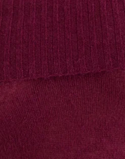 Lune Bardot Jumper in Knit Wine