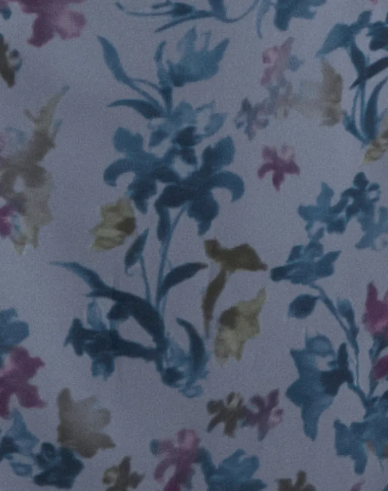 Lurina Maxi Skirt in Chiffon Shadow Lily Blue