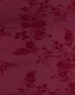 Lutana Top in Botanical Flower Maroon