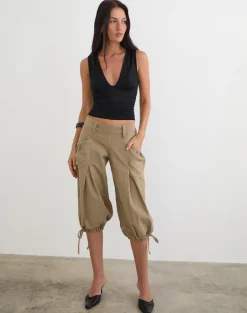 Lycia Plunge Top in Black