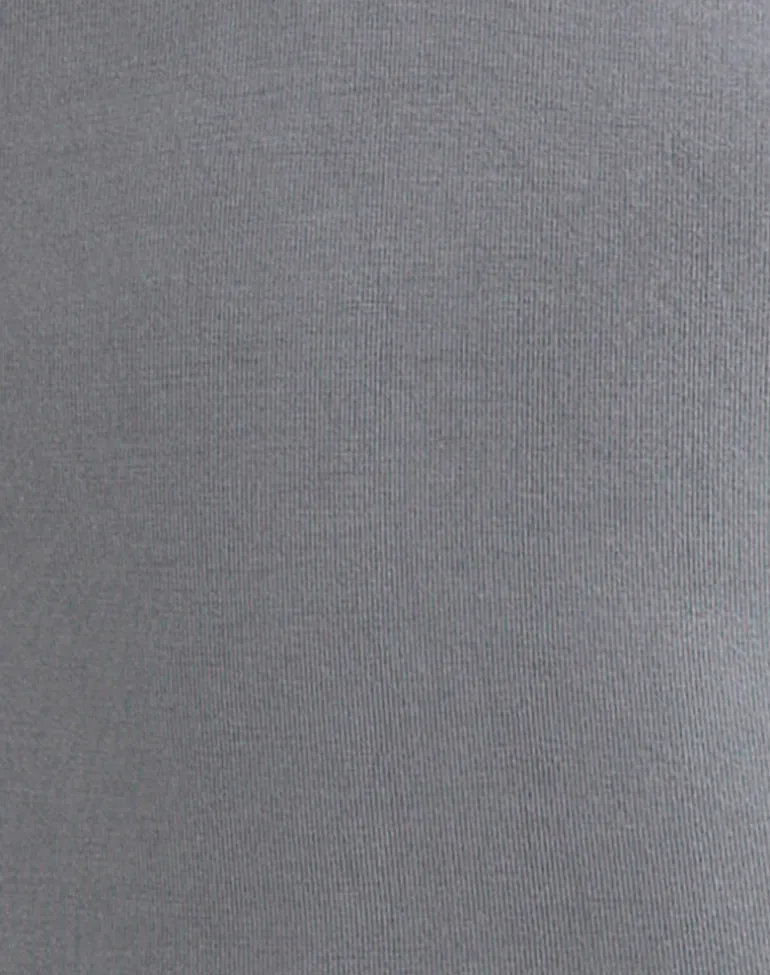 Lynod Plunge Top in Grey