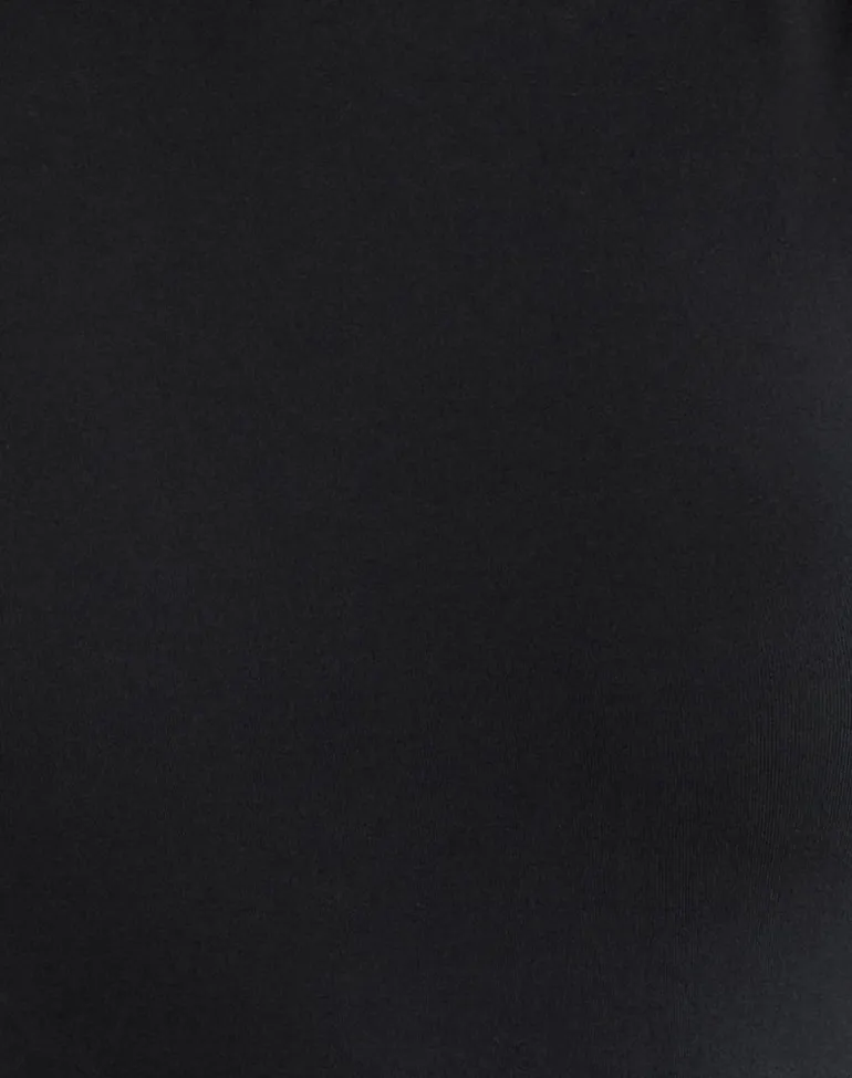 Lysan High Neck Vest Top in Jersey Black
