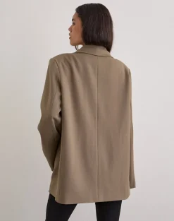 Maiwa Blazer in Textured Tailoring Beige