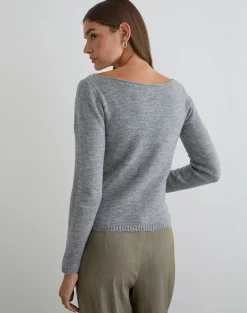 Manahi Jumper in Pearl Knit Grey
