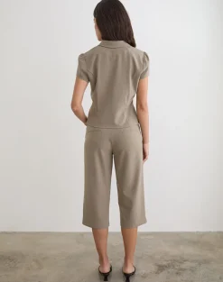 Maorah Blouse in Tailoring Light Taupe