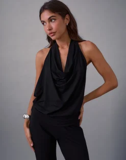Mayla Backless Jumpsuit in Black