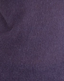 Miku Long Sleeve Top in Sheer Knit Purple