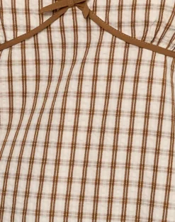 Milota Cami Top in Brown Check