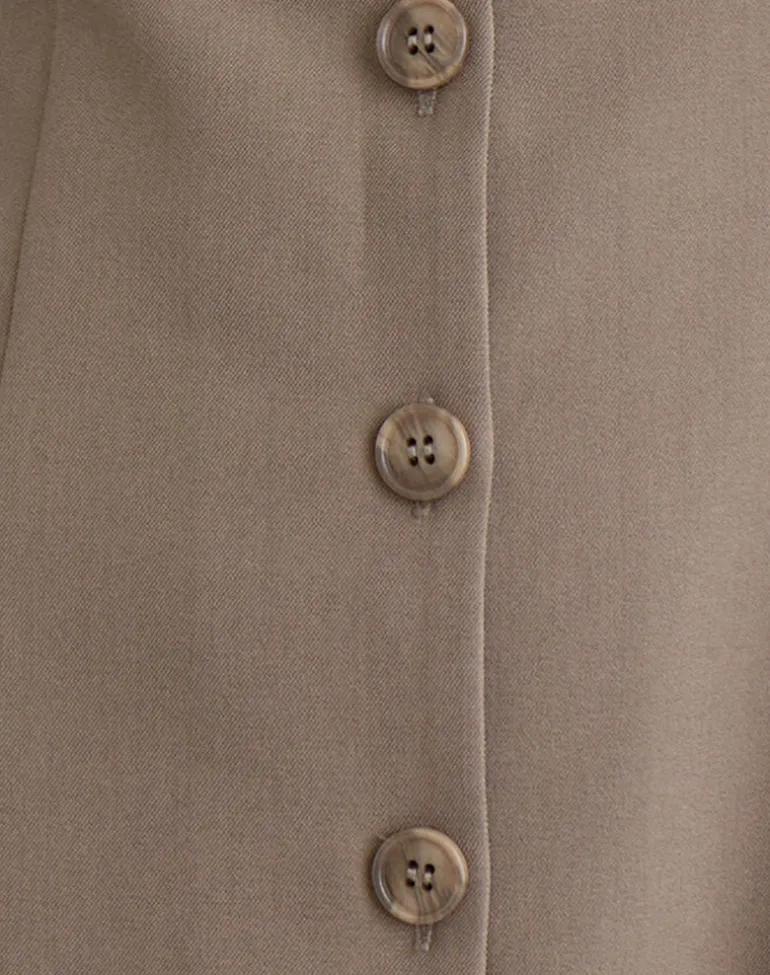 Mirina Mini Dress in Tailoring Taupe