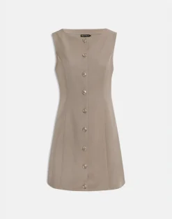 Mirina Mini Dress in Tailoring Taupe