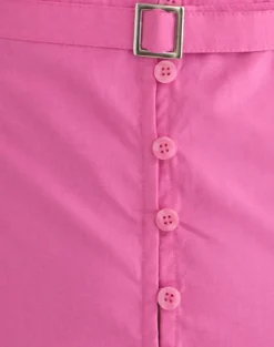 Miyala Top in Poplin Pink Rose with Buckle